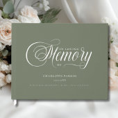 Memorial "In Loving memory"  Green Gästebuch