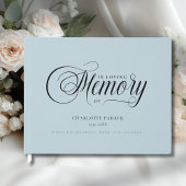 Memorial "In Loving memory" Light-Blue Gästebuch