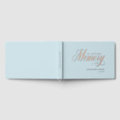 Memorial "In Loving Memory" Rose-Gold-Foil, Gästebuch (Voll)