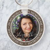 Memorial in Memoriam Elegantes klassisches Foto Schlüsselanhänger