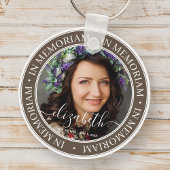 Memorial in Memoriam Elegantes klassisches Foto Schlüsselanhänger