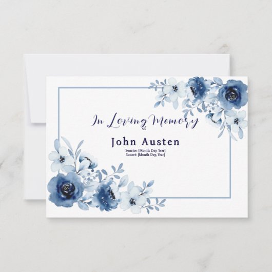 Memorial Invitation Einladung (Vorderseite)