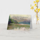 Memorial Irish Sessing Sympathy Card Karte (Gelbe Blume)