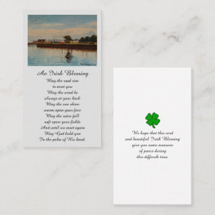 Memorial Irish Sympathy Card Visitenkarte