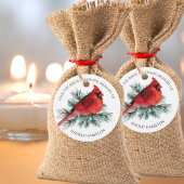 Memorial Kardinal Pine Foto FÜTTERTE DIE VÖGEL Geschenkanhänger