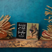 Memorial | Katzenhund Keepake Fotoplatte (Seite)