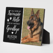 Memorial | Katzenhund Keepake Fotoplatte (Seite)