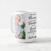 Memorial Keepake 2 Foto Beileid Kaffeetasse (Vorderseite Links)