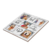 Memorial Keepake 5 Foto Collage Dog Fliese (Seite)