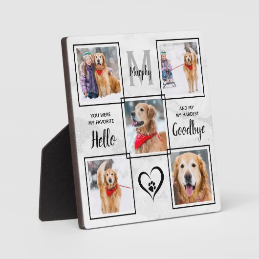 Memorial Keepake 5 FotoCollage Fotoplatte (Vorderseite)