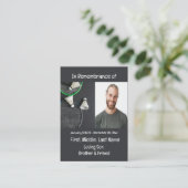 Memorial Keepake Badminton Visitenkarte (Stehend Vorderseite)