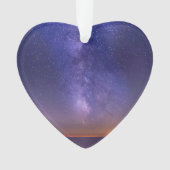 Memorial Keepake Beautiful Sta Dated Foto Custom Ornament (Vorderseite)