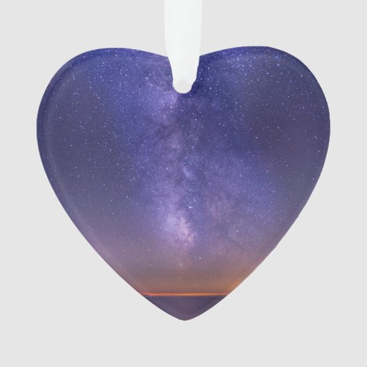 Memorial Keepake Beautiful Sta Dated Foto Custom Ornament (Vorderseite)