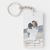 Memorial Keepake | Beerdigung Gunst für das Gedäch Schlüsselanhänger (Vorderseite)