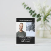 Memorial Keepake Cross Country Ski Visitenkarte (Stehend Vorderseite)