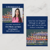 Memorial Keepake Dragon Boat Rowing Visitenkarte (Vorne/Hinten)