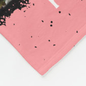 Memorial Keepake Edge Fade Foto Collage Blk Pink Fleecedecke (Ecke)