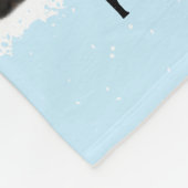 Memorial Keepake Edge Fade Foto Collage Blue Fleecedecke (Ecke)