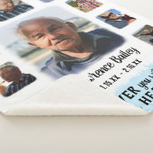 Memorial Keepake Edge Fade Foto Collage Blue Sherpadecke (3/4)