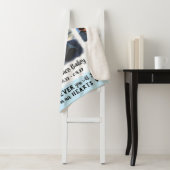 Memorial Keepake Edge Fade Foto Collage Blue Sherpadecke (Beispiel)