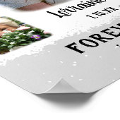 Memorial Keepake Edge Fade Foto Collage grau Poster (Ecke)
