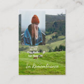 Memorial Keepake Farm Ranch Rinderkühe Visitenkarte (Vorderseite)