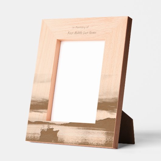 Memorial Keepake Fischereifahrzeug Fischer Geätzte Rahmen (Links)