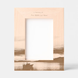 Memorial Keepake Fischereifahrzeug Fischer Geätzte Rahmen