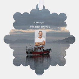 Memorial Keepake Fischereifahrzeug Fischer Ornament Karte