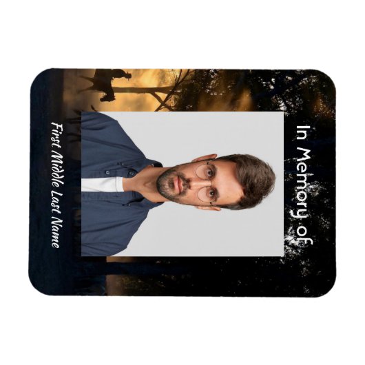 Memorial Keepake Forest Trail Wandern Magnet (Horizontal)