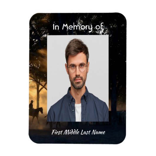 Memorial Keepake Forest Trail Wandern Magnet (Vertikal)