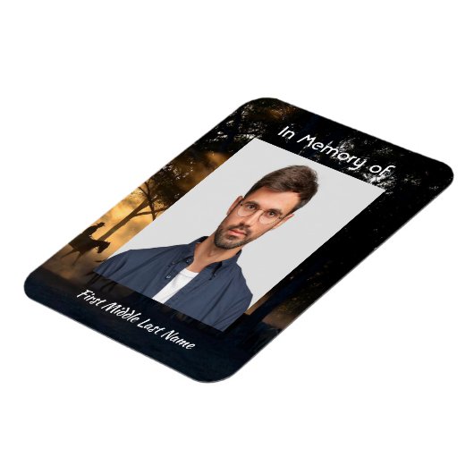 Memorial Keepake Forest Trail Wandern Magnet (Linke Seite)