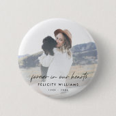 Memorial Keepake | Forever in unserem Herz-Foto Button (Vorderseite)