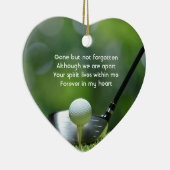 Memorial Keepake Golfer Golf Custom Keramik Ornament (Rechts)