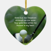 Memorial Keepake Golfer Golf Custom Keramik Ornament (Vorne)