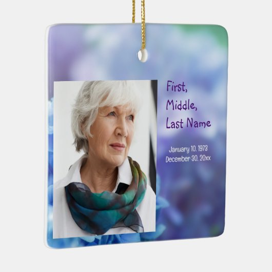 Memorial Keepake Gone, aber nicht vergessen Keramikornament (Rechts)