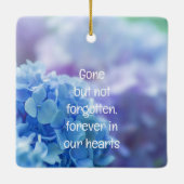 Memorial Keepake Gone, aber nicht vergessen Keramikornament (Rückseite)