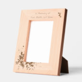 Memorial Keepake Hummingbird Yellow Roses Geätzte Rahmen (Links)