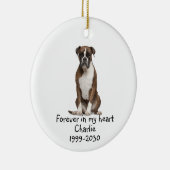 Memorial Keepake Hund Tier Keramik Ornament (Rechts)