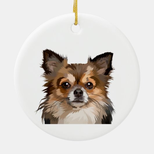 Memorial Keepake Hund Tier Keramik Ornament (Hinten)