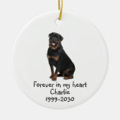 Memorial Keepake Hund Tier Keramik Ornament (Vorne)