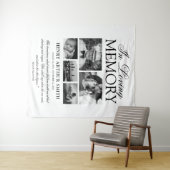 Memorial Keepake | In Love Memory 5 Foto Wandteppich (Beispiel (Horizontal))