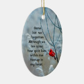 Memorial Keepake Kardinal Red Bird Keramik Ornament (Rechts)