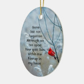 Memorial Keepake Kardinal Red Bird Keramik Ornament (Links)