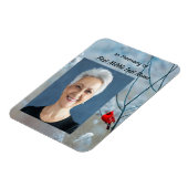 Memorial Keepake Kardinal Red Bird Magnet (Linke Seite)