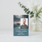 Memorial Keepake Lake Boat Kanu Wilderness Visitenkarte (Stehend Vorderseite)