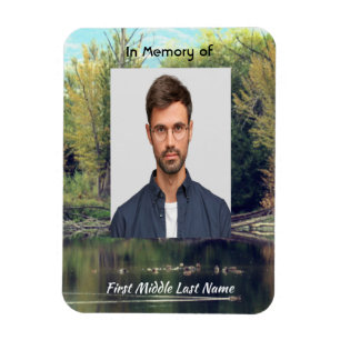 Memorial Keepake Lake Pond Park Ducks Magnet