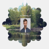 Memorial Keepake Lake Pond Park Ducks Ornament Karte (Rückseite)