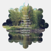 Memorial Keepake Lake Pond Park Ducks Ornament Karte (Vorderseite)