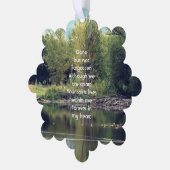 Memorial Keepake Lake Pond Park Ducks Ornament Karte (Linke Ecke)